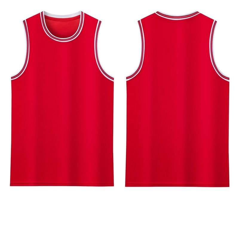 Men's Custom Red White-Black Authentic Throwback Basketball Jersey